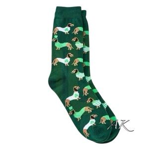 Dachshund St. Patrick’s Day Crew Socks 🐾 Doxie Wiener